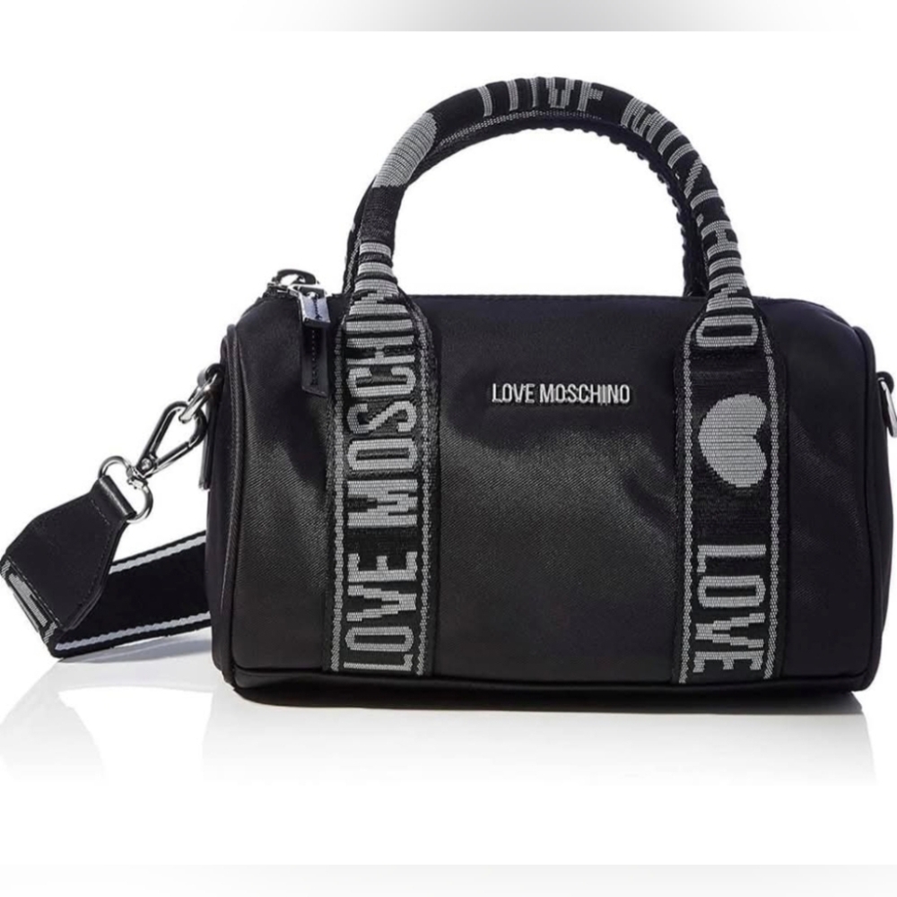 LOVE MOSCHINO MESSENGER BAG NYLON+PU NERO